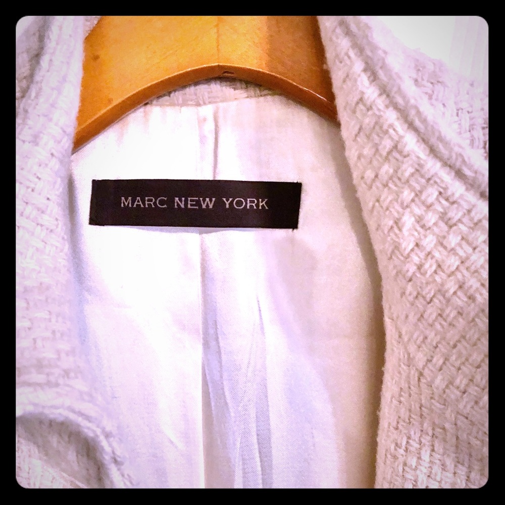 Marc New York Women’s Ivory Wool Coat